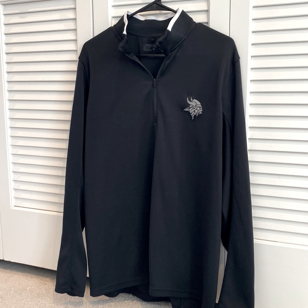 Nike Golf Minnesota Vikings black quarter zip top